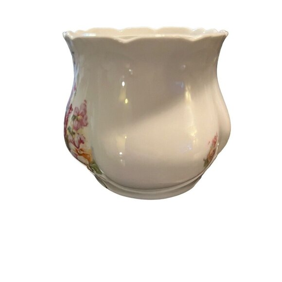 Vintage Floral Candy/Sugar Dish Biscuit Jar with Lid Floral Pattern Antique - Picture 10 of 16